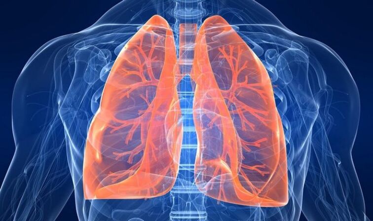 թոքերի պաթոլոգիան՝ որպես ձախ ուսի շեղբի տակ ցավի պատճառ